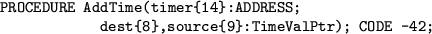\begin{note}
Die Speichereinheit auf dem 68000, auf die individuell zugegriffen
...
...te nicht mehr verwendet und durch {\tt ARRAY OF BYTE} ersetzt werden.
\end{note}